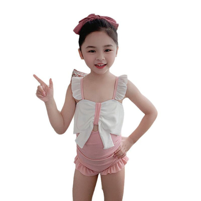 Wholesale Children's swimsuit, cute princess, quick drying bikini, baby parent-child set, customized swimsuit