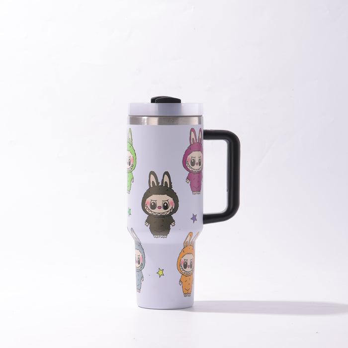 Wholesale 40oz Stainless Steel Tumbler with Handle and Straw Chic Drinkware MOQ≥2