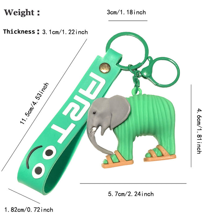 Wholesale Cartoon Shark Bag Charm Keychain Metal Car Key Accessory MOQ≥2