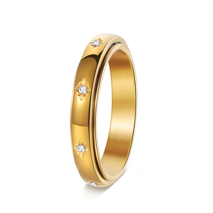 Wholesale Titanium Steel Minimalist Rotating Jewelry Accessory