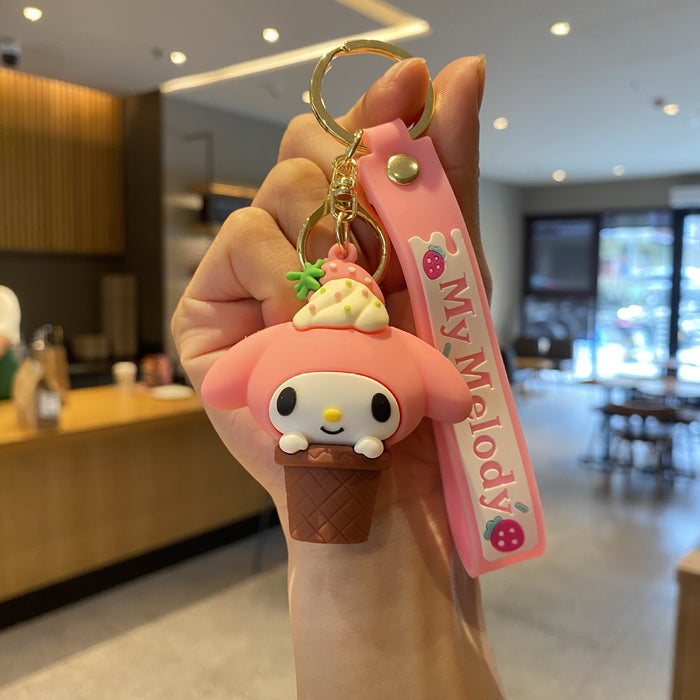 Wholesale Silicone Cartoon Doll Keychain JDC-KC-MingT081