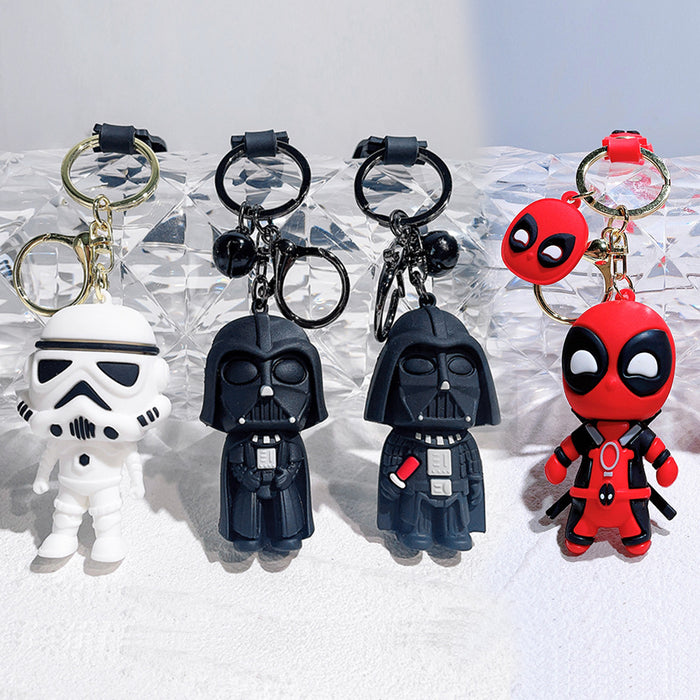 Wholesale Cartoon Silicone Doll Keychain JDC-KC-QiChao057