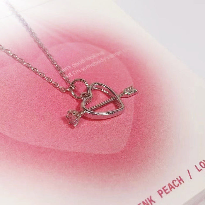 Wholesale New Love Natural Pink Diamond Pendant Necklace
