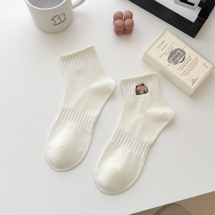 Wholesale Socks, mid tube socks, cotton socks, sweat absorbing sports cotton socks, embroidery