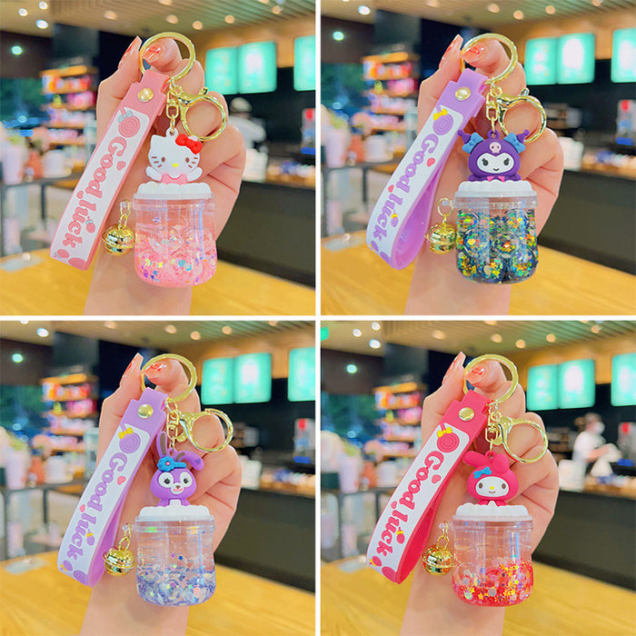 Llavero de figura de botella flotante al por mayor JDC-KC-YDAO089