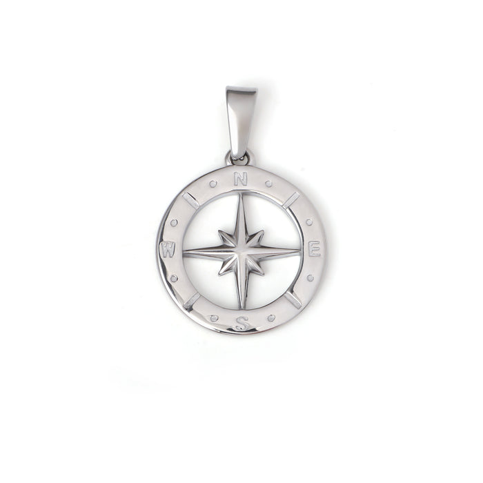 Wholesale 6pcs/set Compass North Star Ring Necklace Pendant ( Single Pendant)