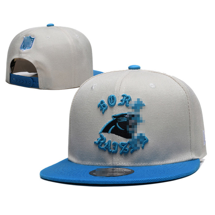 Wholesale Football Team Hat  Embroidered Flat-Brimmed Hat Outdoor Sun Protection Visor