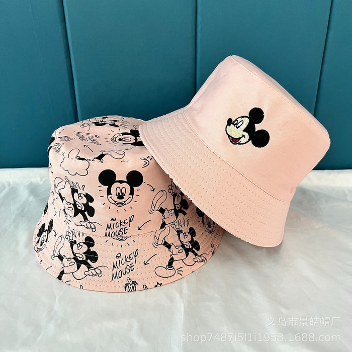 Wholesale New Cotton Fisherman's Hat Versatile Sunscreen Hat Cartoon Double sided Sunscreen Hat