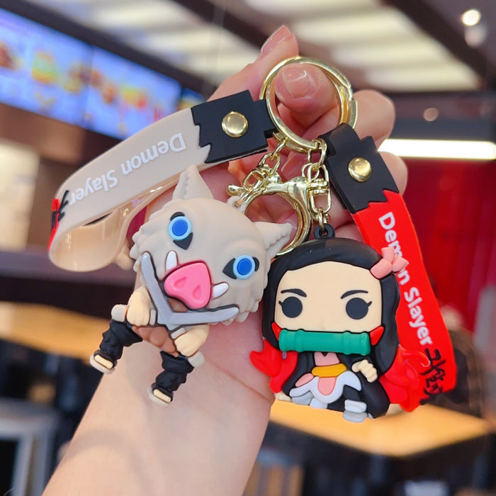 Wholesale Cute PVC cartoon anime keychain