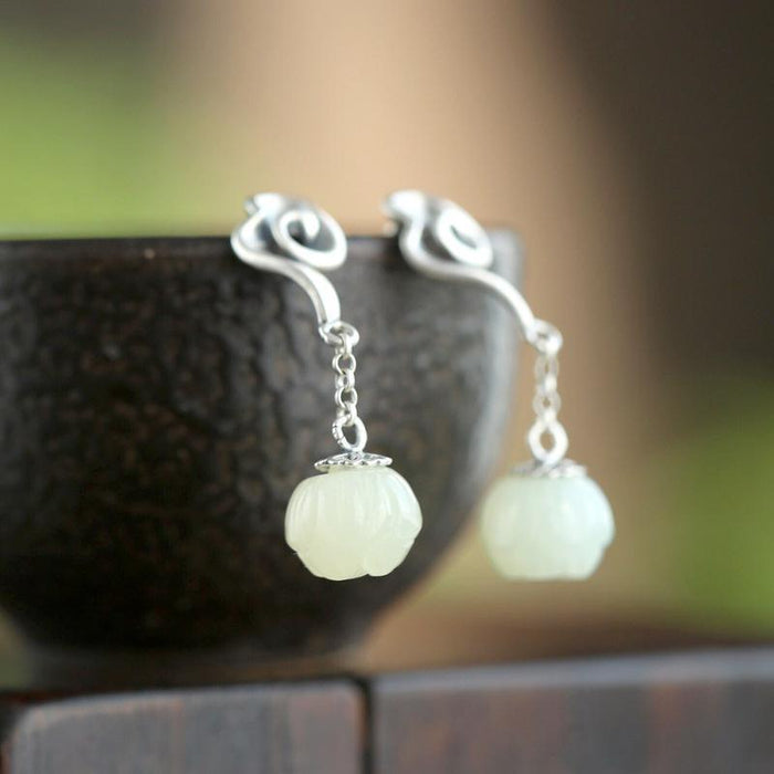 Wholesale Feminine Xiangyun Lotus Earrings