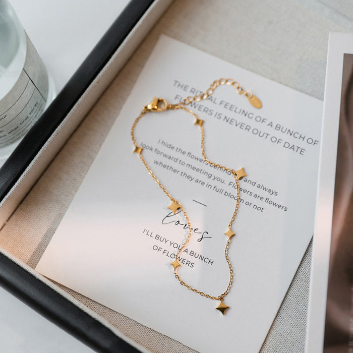 Wholesale Starry Sky Anklets with Diamond Shape