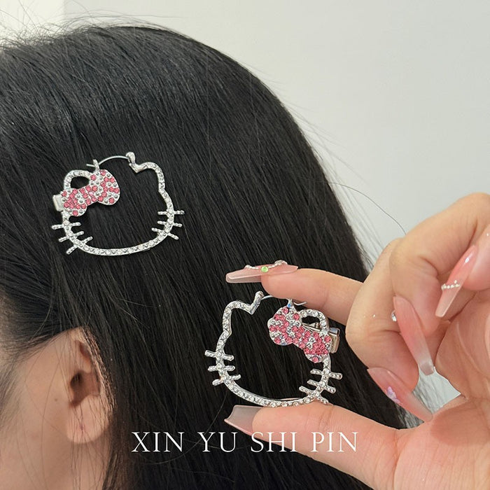 Wholesale Full Diamond Bow Hair Clipsfor Women