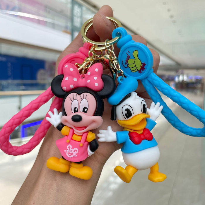 Wholesale Classic keychain cartoon doll backpack pendant car keychain