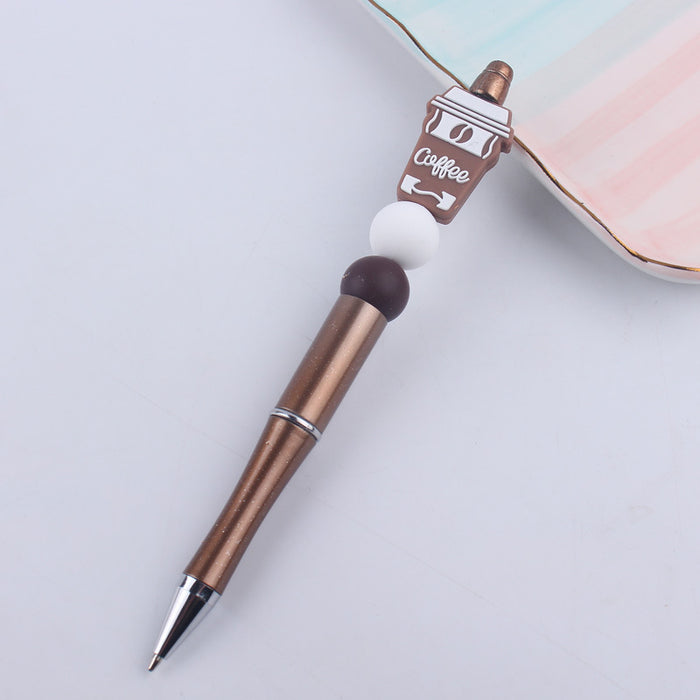 Wholesale Cartoon Silicone Beaded Pen JDC-PN-GuangTian002