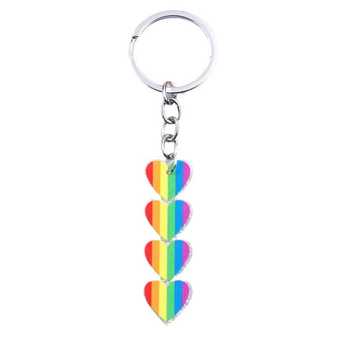 Wholesale LGBT Love Acrylic Keychain JDC-KC-YueYou001