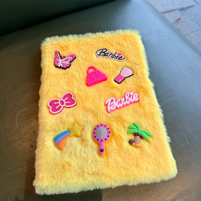 Wholesale Plush notepad  cute student journal book heart creative sound notepad