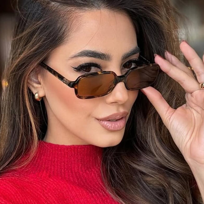 Wholesale Square Small Frame Sunglasses Slimming UV-proof Sunglasses for Women