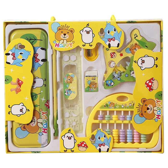 Wholesale Kindergarten Graduation Gift Stationery Set Gift Box Primary School Student Prizes Creative Learning Supplies Cartoon Children's Gift