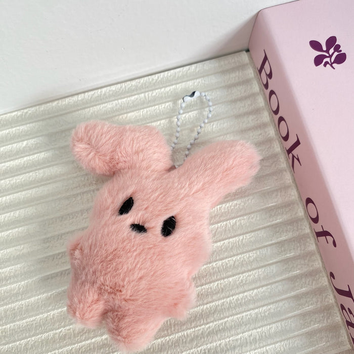 Wholesale Bent eared rabbit plush keychain keychain couple student personalized gift backpack hanging decoration