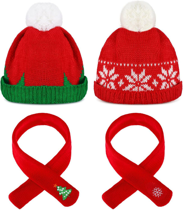 Wholesale Doll clothes Christmas mini snowman hat and f