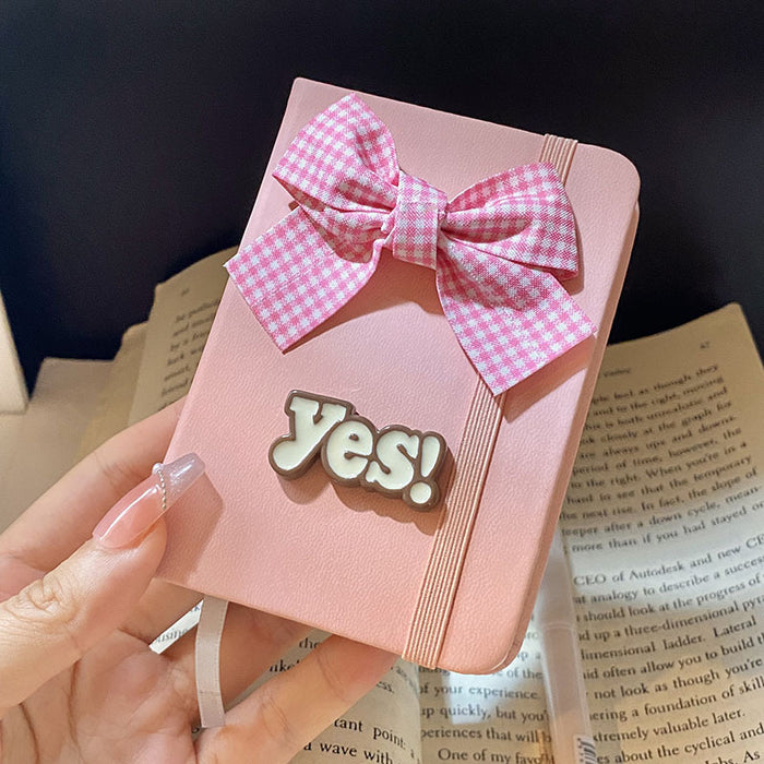 Wholesale Stylish Bow Design Pocket Notebook for Students and Children Boutique Gift