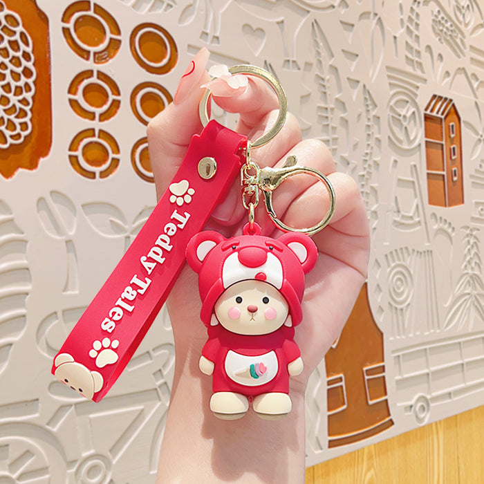 Wholesale Cartoon Doll Soft Plastic Keychain JDC-KC-KuM011