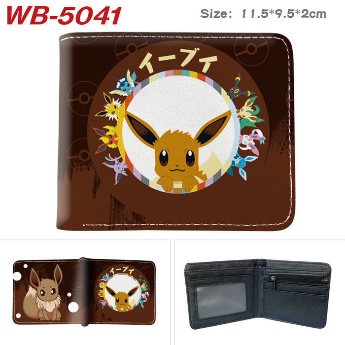 Wholesale Cute Anime Elf Pattern PU Bifold Wallet Short Card Holder Coin Purse Everyday Chic Fashion Accessory