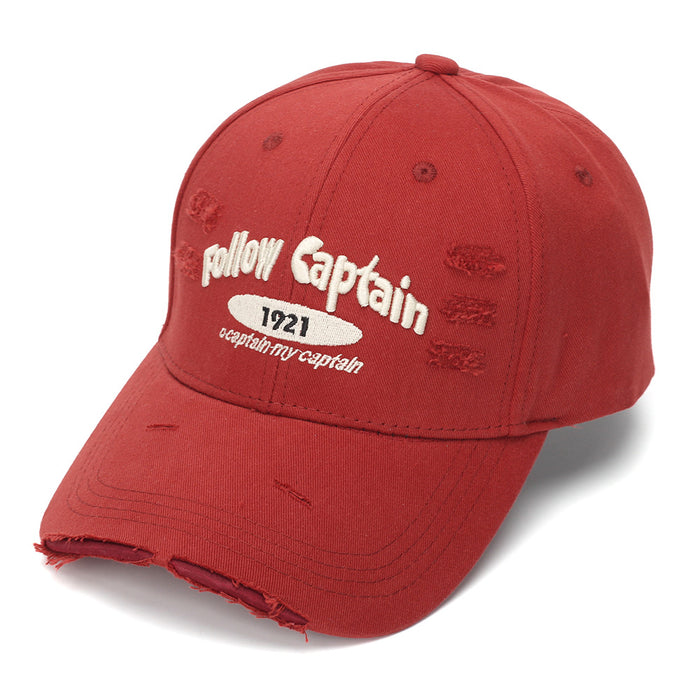 Wholesale Trendy Vintage Distressed Baseball Cap with Embroidery Lettering