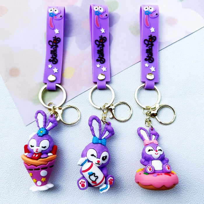 Wholesale PVC Cartoon Doll Keychain JDC-KC-WuYi117