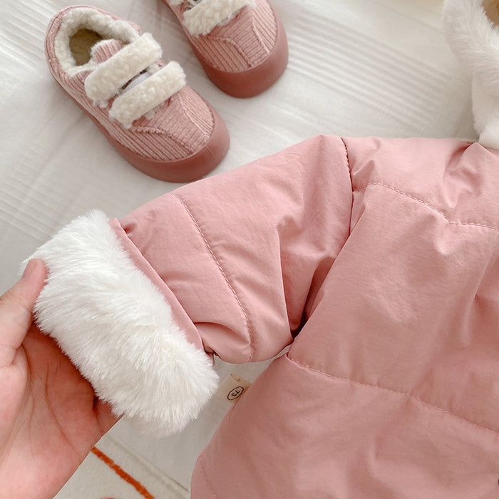 Wholesale Children's Cotton Clothing 0-5 Years Old Winter Children's Clothing Girls' Baby Thick Coat Boys' Hooded Warm Cotton Clothing JDC-BC-XZXY010