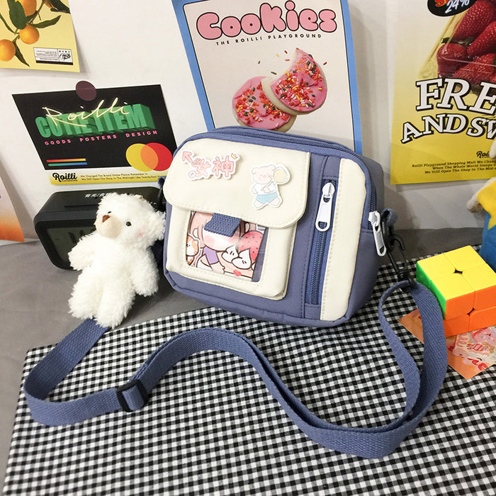 Wholesale Canvas bag, crossbody bag, artistic versatile, cute shoulder bag