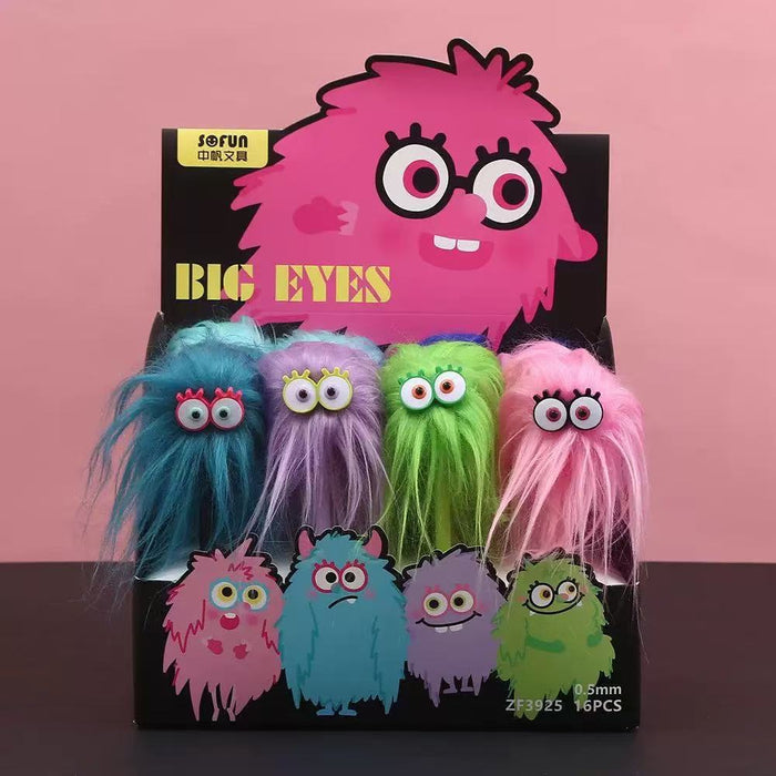 Wholesale Cute animal elephant pom-pom ballpoint pen