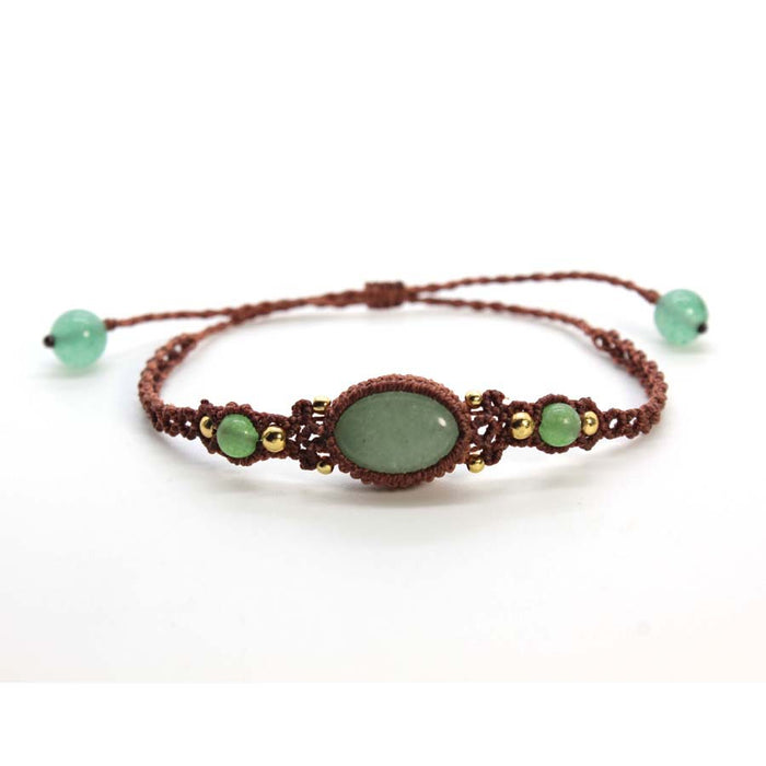 Wholesale Minimalist Amethyst Gemstone Bracelet Oval Braided Stretchable Design Everyday Jewelry Accessory For Women Boutique Resale Gift