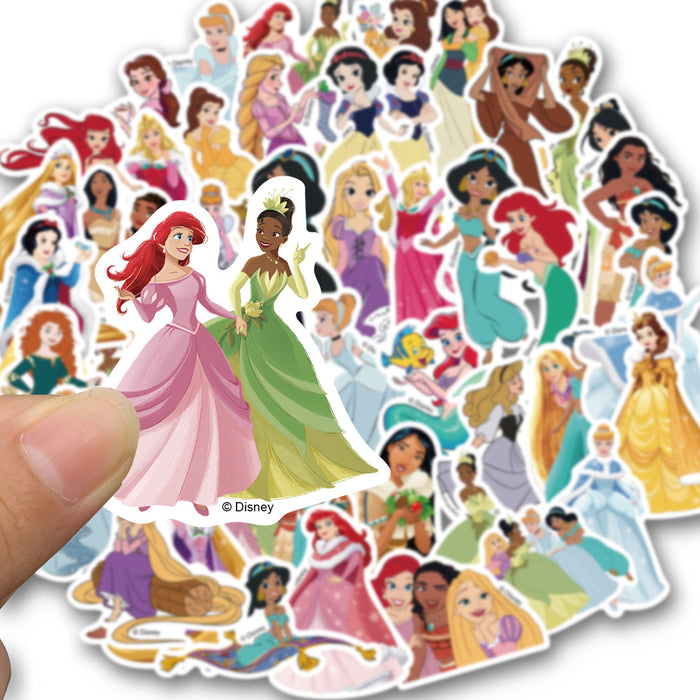 Wholesale 50pcs/set Princess Print Waterproof Stickers JDC-ST-LeT001