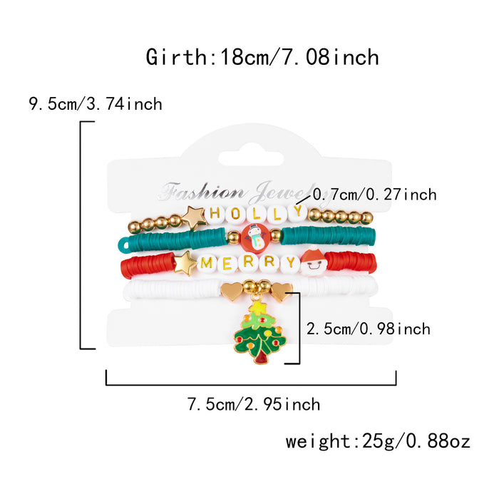 Wholesale Christmas bracelet personalized cute design  elk pendant bracelet set