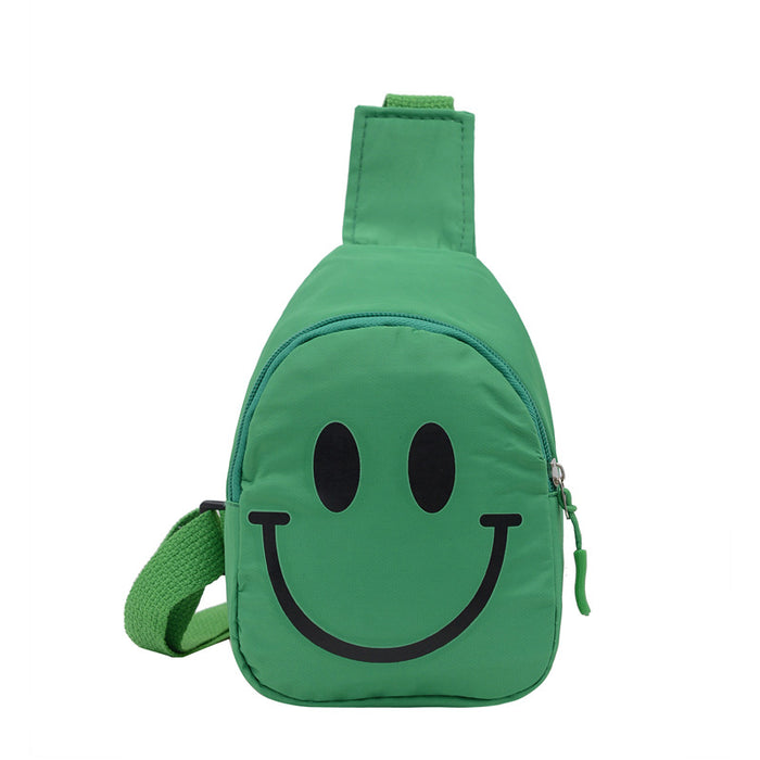 Wholesale Children's Smiling Face Chest Bag Shoulder Bag Small Shoulder Bag Sports Outdoor Bag JDC-SD-MO002