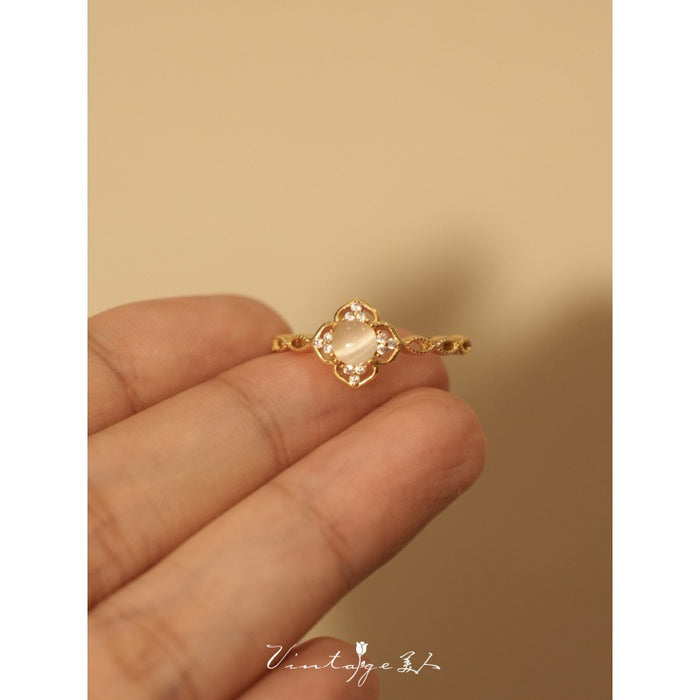 Wholesale Light luxury, exquisite and high-end, versatile retro open-end ring