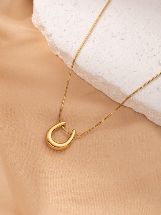 Wholesale U-Shaped Clavicle Chain Stainless Steel Necklace