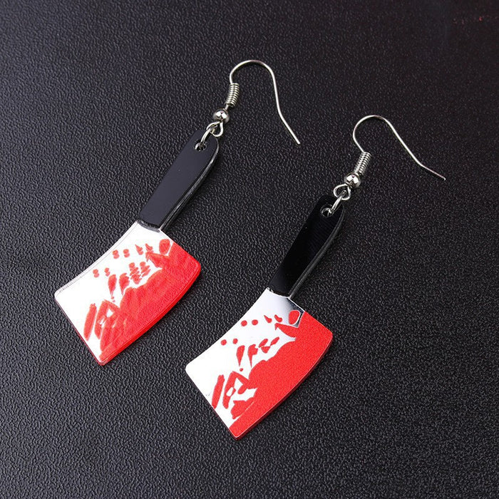 Wholesale European and American  saw and axe earrings