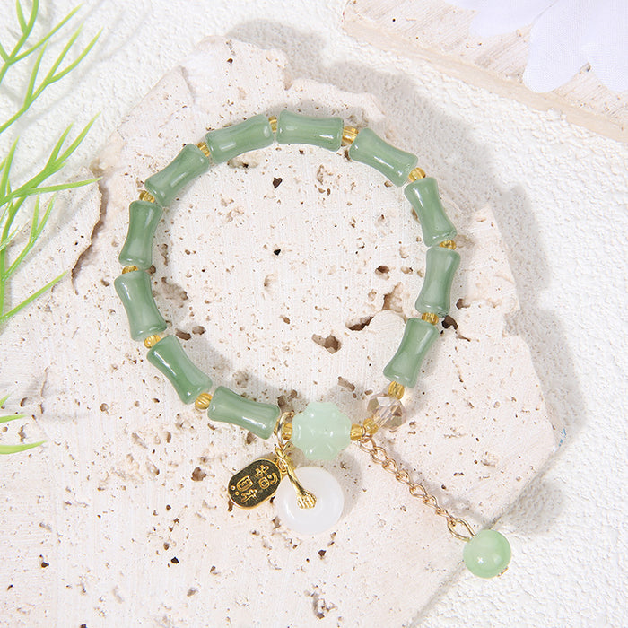 Wholesale Bamboo bracelet high bracelet peace buckle jade gourd bracelet jewelry