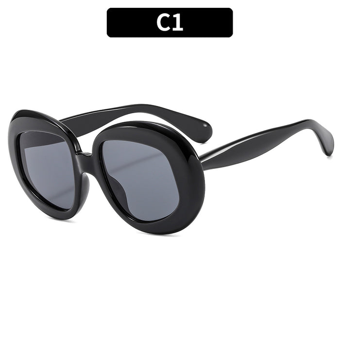 Wholesale Oval Large Frame PC Sunglasses JDC-SG-XIa077