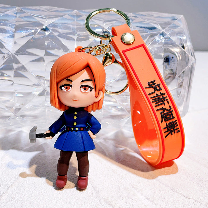 Wholesale Cartoon Silicone Doll Keychain JDC-KC-QiChao048