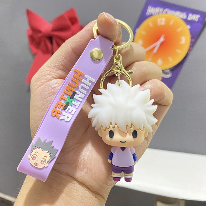 Wholesale Cute PVC cartoon 3D figurine keychains