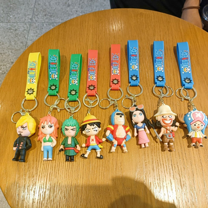 Wholesale Cute 3D Doll Silicone Keychain JDC-KC-MingT147