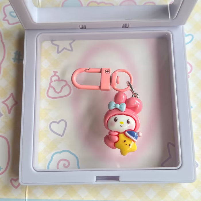 Wholesale Resin Cartoon Dream Star Keychain Bag Charm Cute Anime Style Gift Accessory