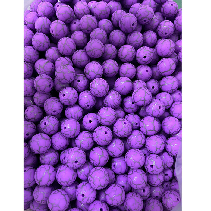 Wholesale 50pcs Leopard Print Series Silicone Balls JDC-BDS-HongZhou013