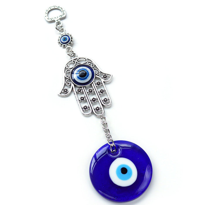 Wholesale Devil Eye Glass Keychain JDC-KC-JHQM003