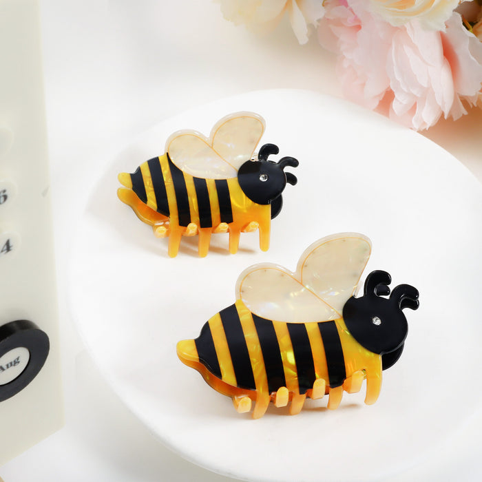 Wholesale Cute Bee Headwear Grab Clip Hairpin