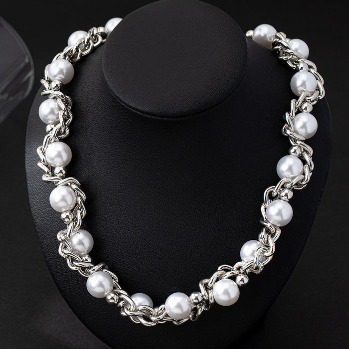 Wholesale pearl winding neck clavicle chain sweet cool necklace