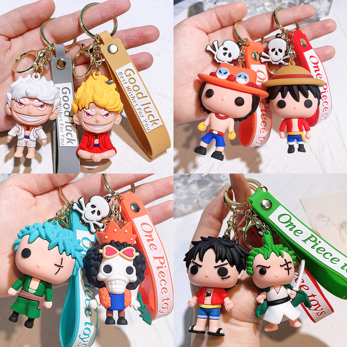 Wholesale Cartoon Silicone Doll Keychain JDC-KC-QiChao047